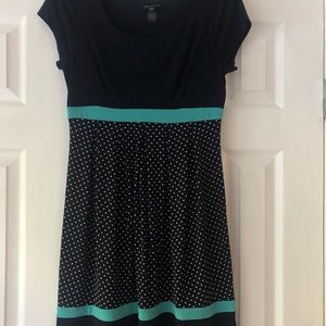 En Focus polka dot navy dress